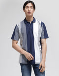 Cole Vertical Stripe Polo Shirt Men
