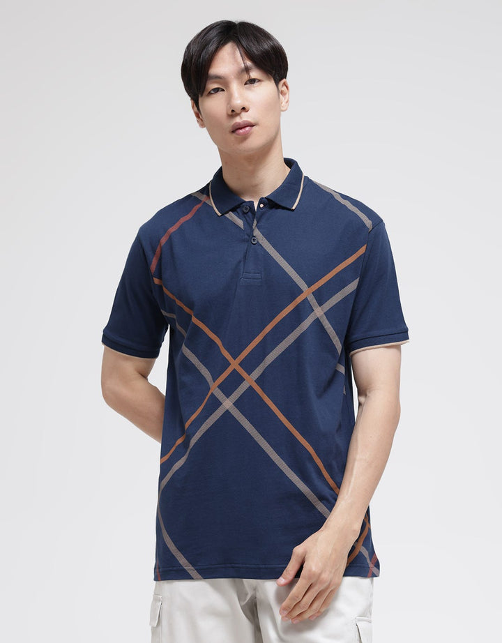 Cole Short Sleeve Polo Shirt Graphic Discharge