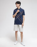 Cole Short Sleeve Polo Shirt Graphic Discharge