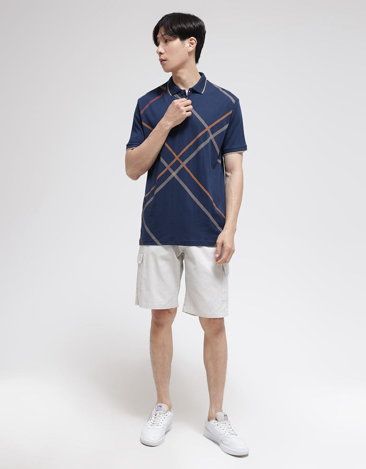 Cole Short Sleeve Polo Shirt Graphic Discharge