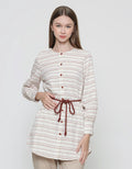 Exit Hyurii Blouse Wanita Motif Garis