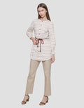 Exit Hyurii Blouse Wanita Motif Garis
