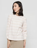 Exit Nehla Blouse Lengan Panjang Wanita Stripe