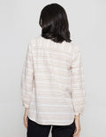 Exit Yetri Blouse Stripe Lengan Panjang Wanita