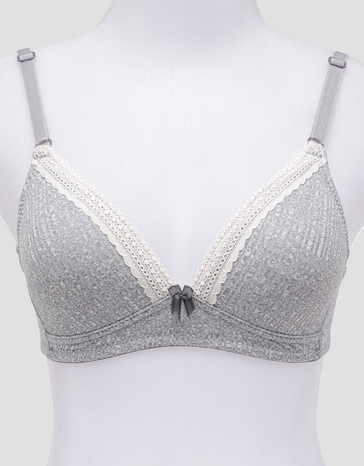 Nevada Non Push Up Regular Bra Non Wired Bra Rib 2 Women