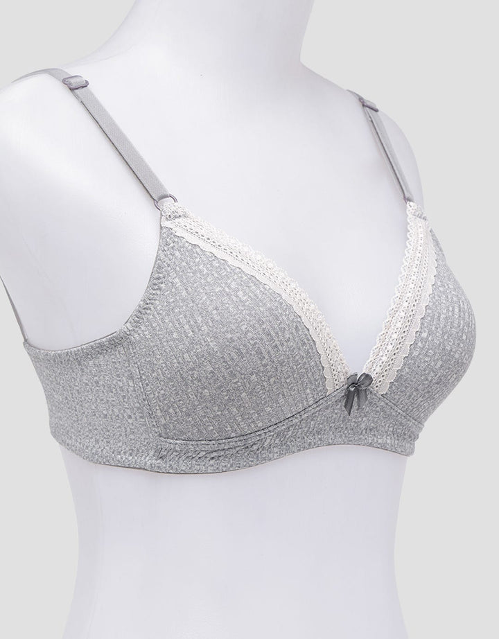 Nevada Non Push Up Regular Bra Non Wired Bra Rib 2 Women