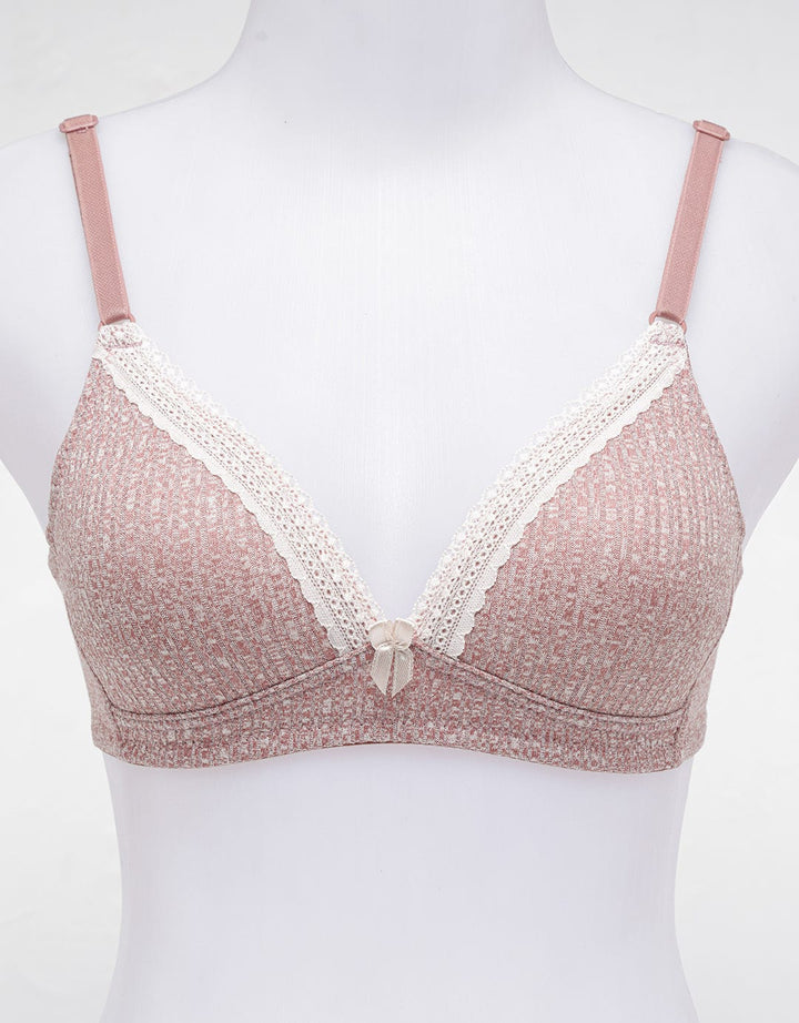 Nevada Non Push Up Regular Bra Non Wired Bra Rib 2 Women