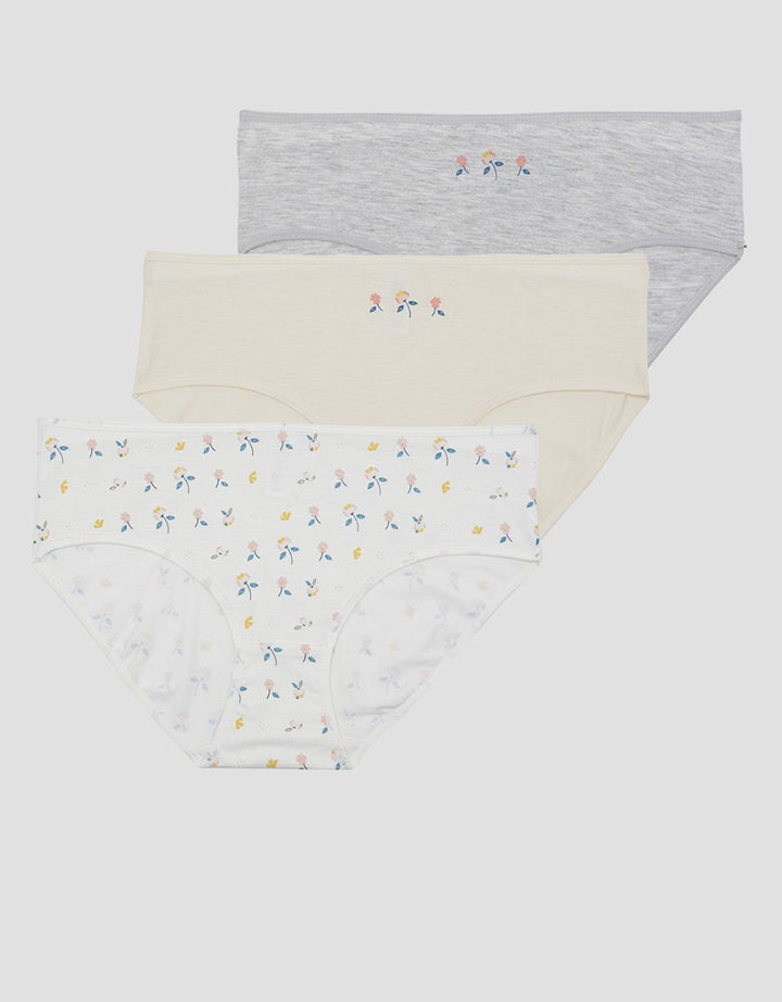 Nevada Print Blossom 2 Pack Women's Midi Panties