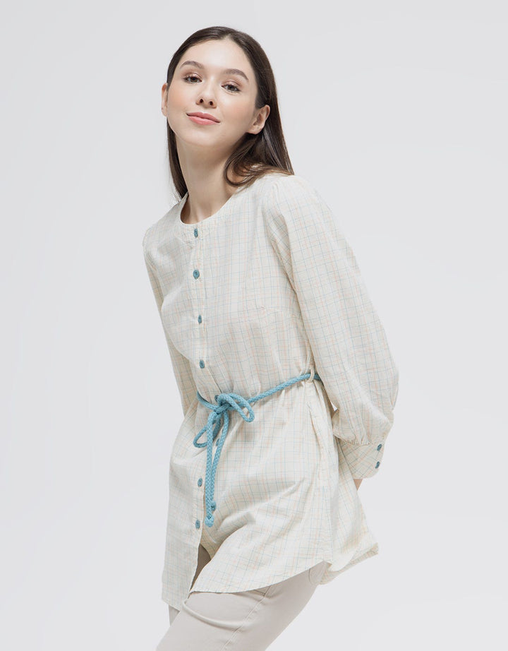 Exit Welqy Blouse With Belt Wanita