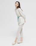 Exit Welqy Blouse With Belt Wanita
