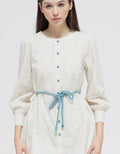 Exit Welqy Blouse With Belt Wanita