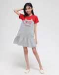 Aero Cat Ears Pocket Midi Dress for Girls