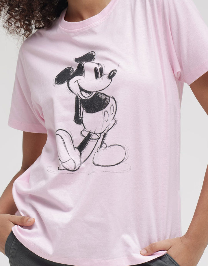 Disney Mickey Q3 Print Kaos Wanita