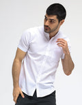 Larusso Kemeja Basic Oxford Pendek