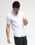 Larusso Kemeja Basic Oxford Pendek