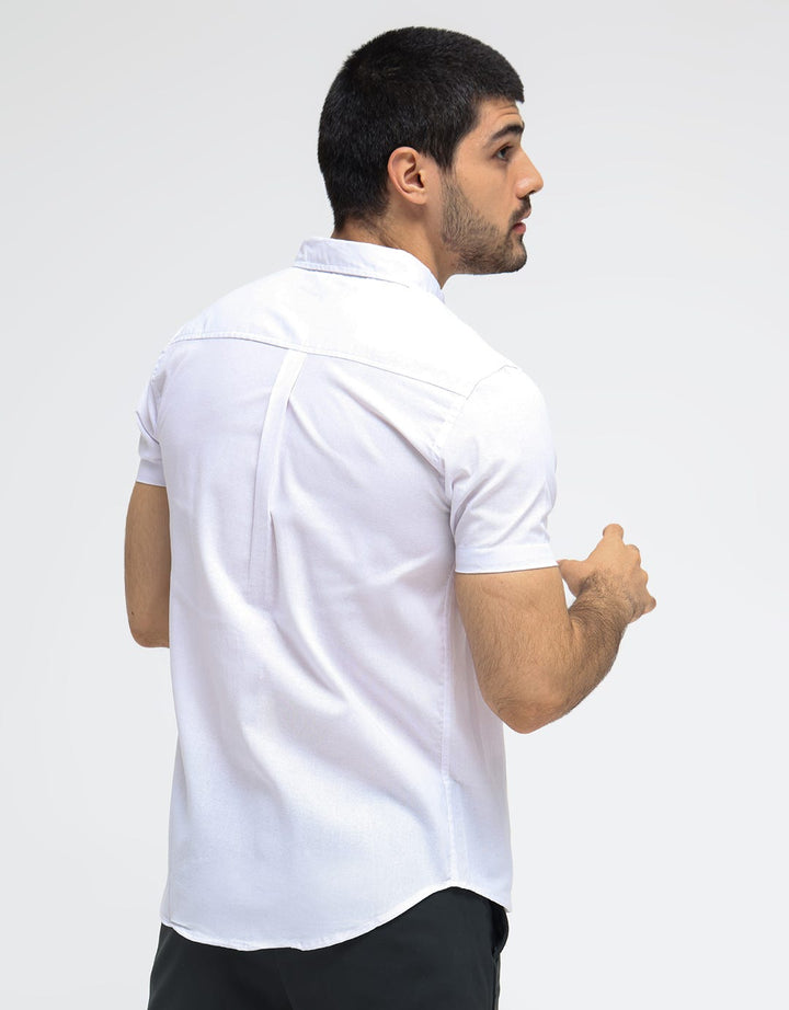 Larusso Kemeja Basic Oxford Pendek