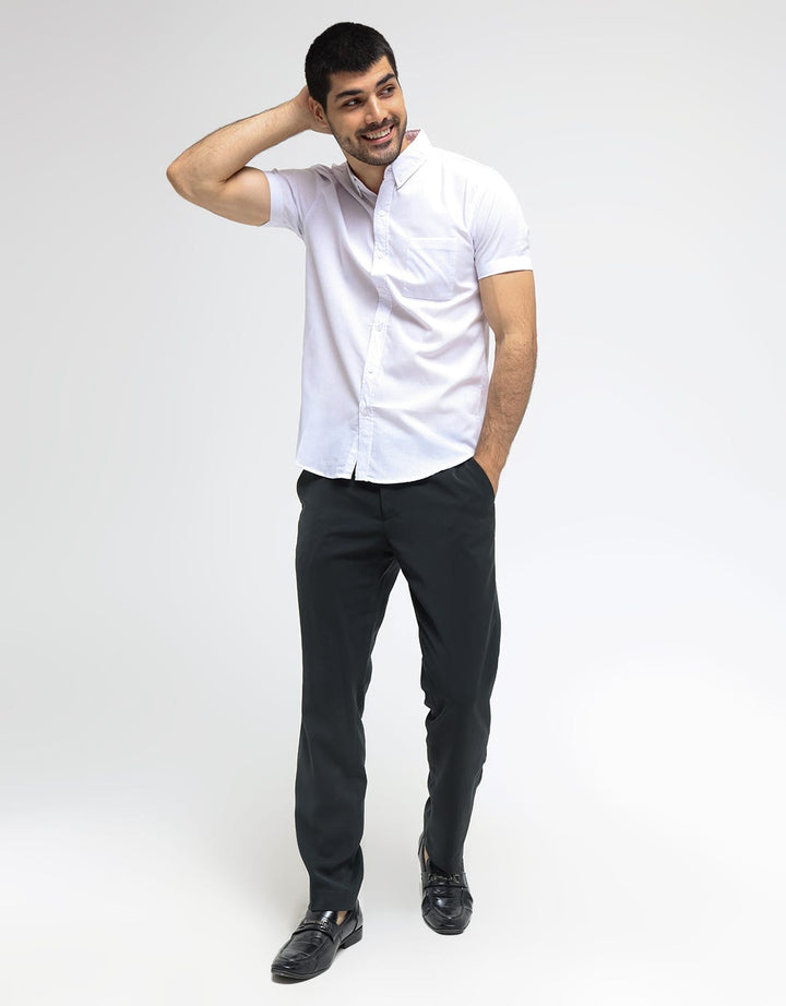 Larusso Kemeja Basic Oxford Pendek