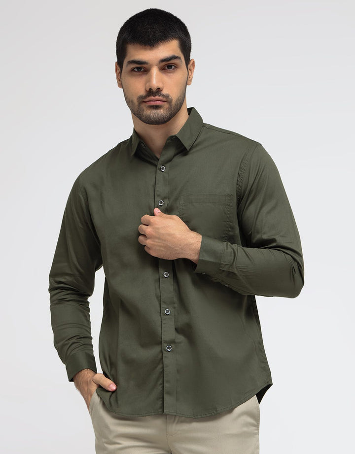 Larusso Kemeja Basic Tencel Panjang