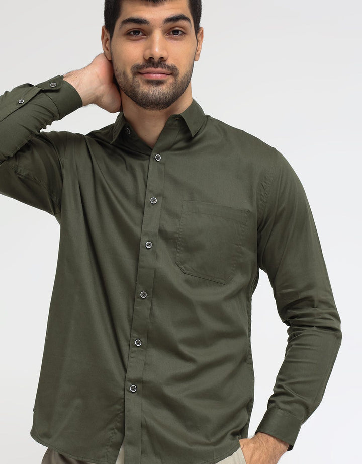 Larusso Kemeja Basic Tencel Panjang