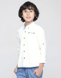 Little M Long Sleeve Shirt Solid Oxford
