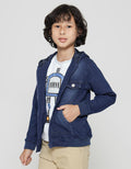 Little M Jacket Terry Denim Hoody