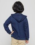 Little M Jacket Terry Denim Hoody