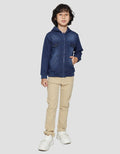 Little M Jacket Terry Denim Hoody