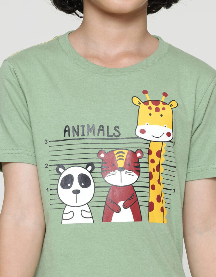 Little M Animal Kib Boys T-Shirt