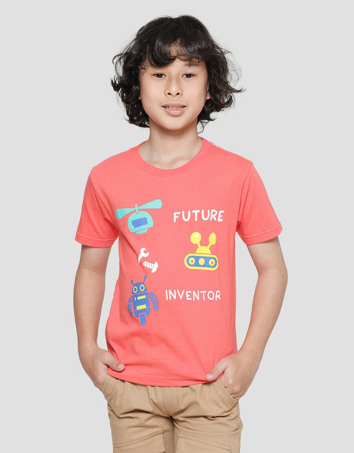 Little M Future Inventor Kaos Lengan Pendek Anak Laki-Laki