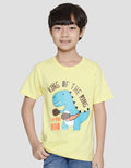 Little M Kaos Lengan Pendek Anak Laki-laki Print King Of The Ring
