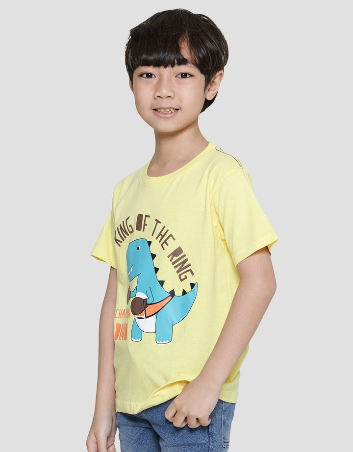 Little M Kaos Lengan Pendek Anak Laki-laki Print King Of The Ring