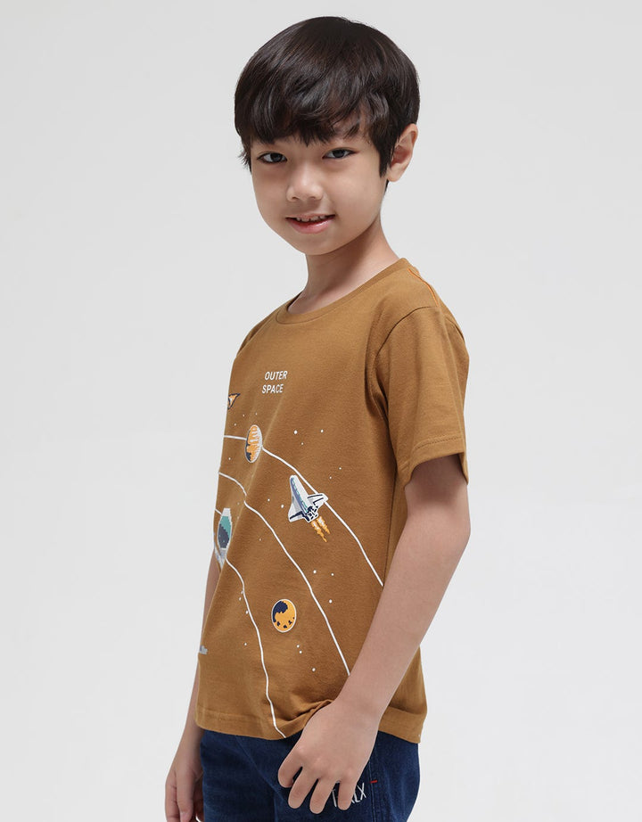 Little M Short Sleeve T-Shirt Space