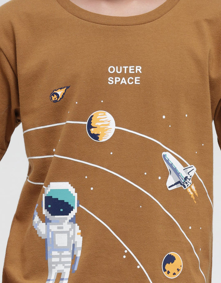 Little M Short Sleeve T-Shirt Space
