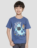 Little M Shark Kaos Lengan Pendek Anak Laki-Laki