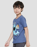Little M Shark Kaos Lengan Pendek Anak Laki-Laki