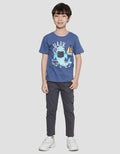 Little M Shark Kaos Lengan Pendek Anak Laki-Laki