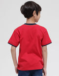 Little M Short Sleeve T-Shirt Pesawat Bordir