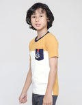 Little M Short Sleeve T-Shirt Cut N Sewn Pique Kntong Denim