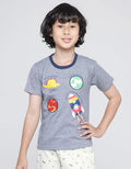 Little M Short Sleeve T-Shirt Stripe Yarndyed Application