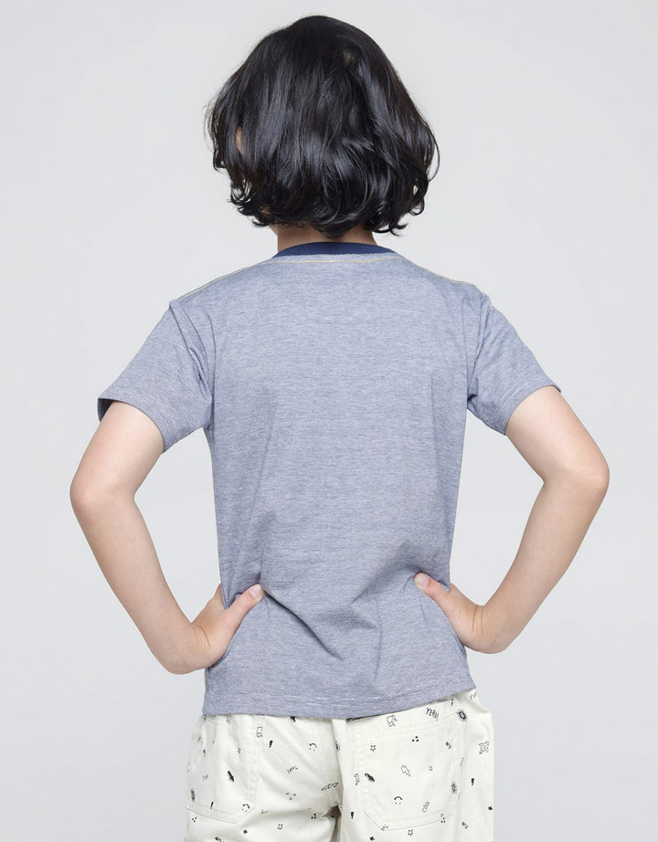 Little M Short Sleeve T-Shirt Stripe Yarndyed Application