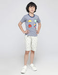 Little M Short Sleeve T-Shirt Stripe Yarndyed Application