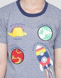Little M Short Sleeve T-Shirt Stripe Yarndyed Application