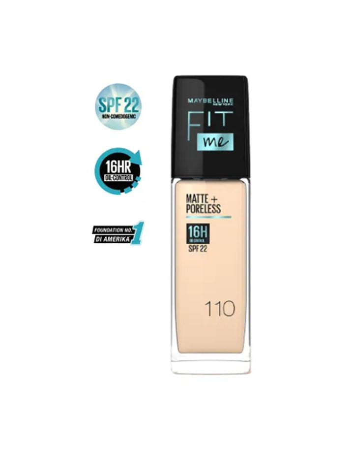 Maybelline Fit Me Matte + Poreless Foundation - 110 Porcelain