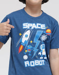 Little M Space Robot Boys T-Shirt