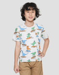 Little M Dino Trex Boys Short Sleeve T-Shirt