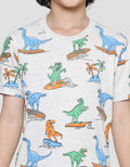 Little M Dino Trex Boys Short Sleeve T-Shirt