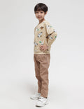 Little M Sweatshirt Terry Print Dino Space
