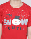 Little M Short Sleeve T-Shirt Seasonal Xmas I Am Snowcute