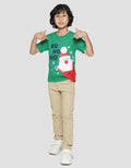 Little M Santa Claus Xmas Kaos Anak Laki-laki