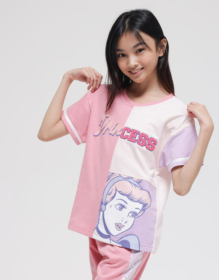 Disney Snow White Print Kaos Anak Perempuan